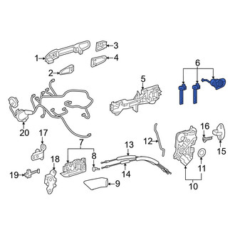 Toyota OE - Front Left Door Lock Cylinder