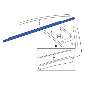 Toyota OE - Front Left Door Belt Molding