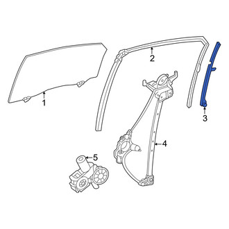 Toyota OE - Rear Left Door Window Division Bar