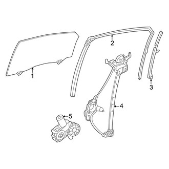 Toyota OE - Rear Door - Glass & Hardware
