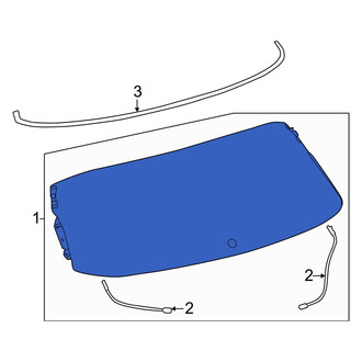 Toyota OE - Rear Liftgate Glass