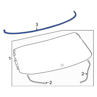 Toyota OE - Rear Back Glass Weatherstrip
