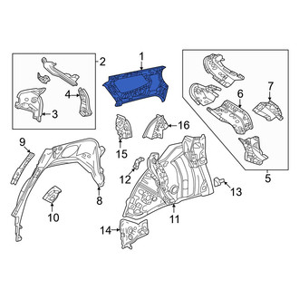 Toyota OE - Rear Left Upper Inner Quarter Panel