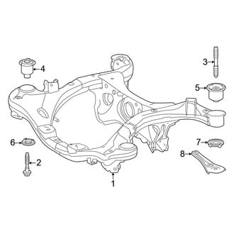 Toyota OE - Rear Suspension - Suspension Mounting