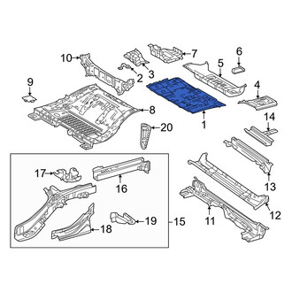Toyota OE - Rear Center Floor Pan