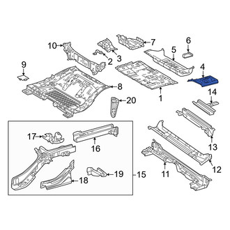 Toyota OE - Rear Left Floor Extension