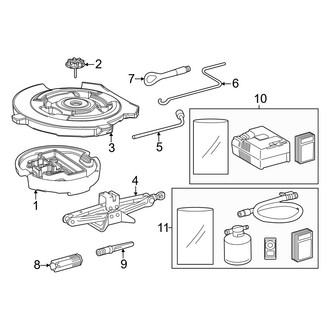 Toyota OE - Rear Body & Floor - Jack & Components
