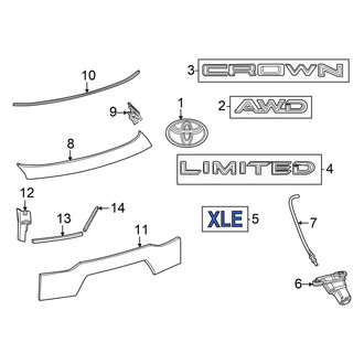 Toyota OE - Rear Hatch Emblem