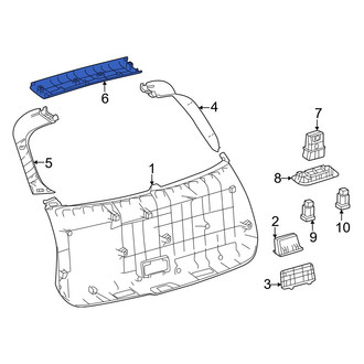 Toyota OE - Rear Left Liftgate Trim
