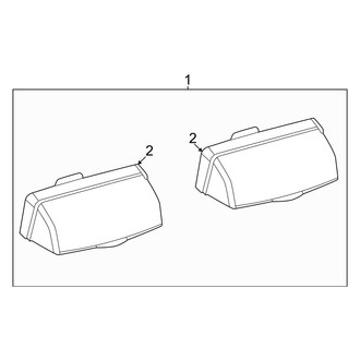 Toyota OE - Rear License Plate Light Assembly