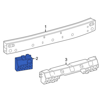 Toyota OE - Rear Left Bumper Impact Bar Bracket