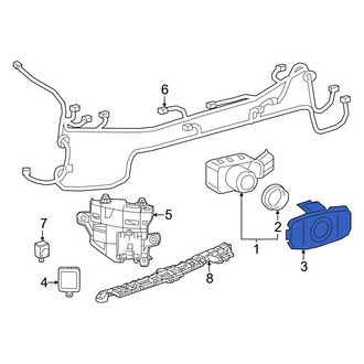 Toyota OE - Rear Right Outer Parking Aid Sensor Bracket