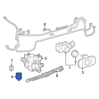Toyota OE - Rear Blind Spot Detection System Warning Sensor