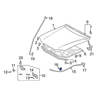 Toyota OE - Hood Release Cable Clip