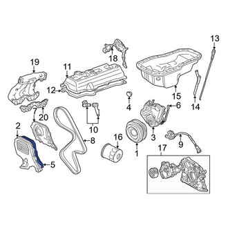 Toyota OE - Upper Engine Timing Cover Gasket