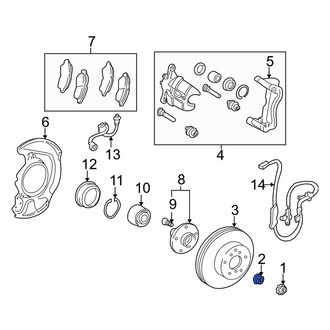 Toyota OE - Front CV Joint Nut