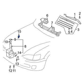 Toyota OE - Front Windshield Washer Nozzle