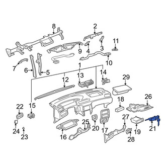 Toyota OE - Glove Box Lock Kit