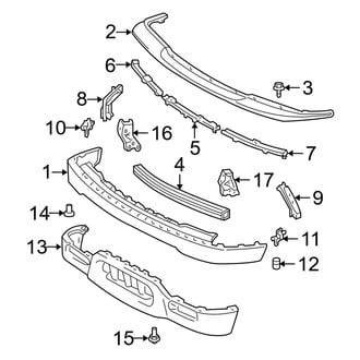Toyota OE - Front Bumper - Bumper & Components