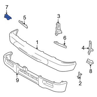 Toyota OE - Right Bumper Cover Spacer Panel Clip