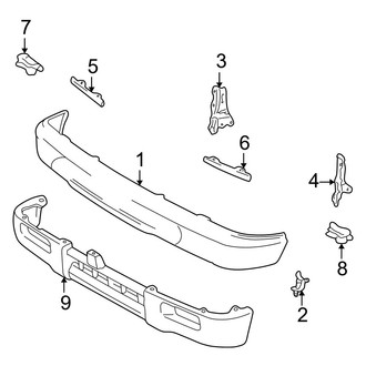 Toyota OE - Front Bumper - Bumper & Components (4WD)