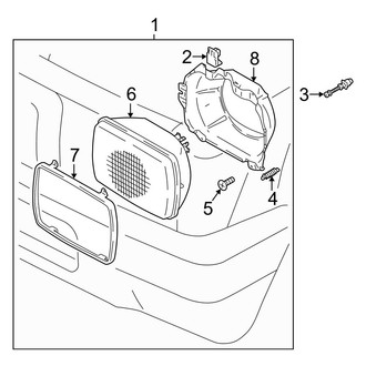 Toyota OE - Front Lamps - Headlamp Components (RWD)