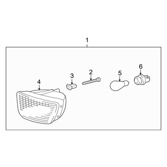 Toyota OE - Front Lamps - Signal Lamps (4WD)