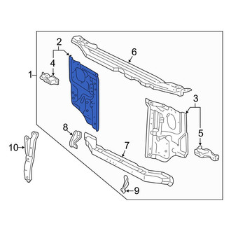 Toyota OE - Front Right Radiator Support Side Panel