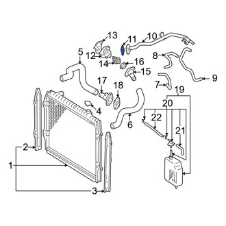 Toyota OE - Engine Coolant Bypass Hose Gasket