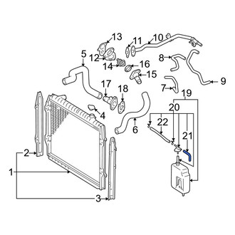 Toyota OE - Engine Coolant Reservoir Hose