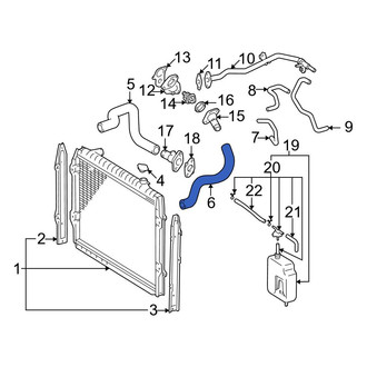 Toyota OE - Lower Radiator Coolant Hose
