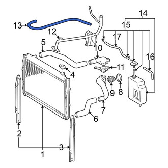 Toyota OE - Engine Coolant Bypass Hose