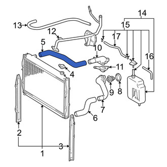 Toyota OE - Upper Radiator Coolant Hose