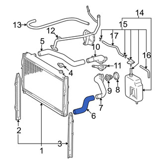 Toyota OE - Lower Radiator Coolant Hose