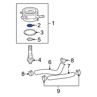 Toyota OE - Engine Oil Cooler O-Ring