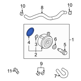 Toyota OE - Engine Oil Cooler O-Ring