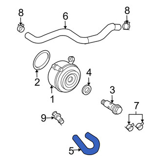 Toyota OE - Engine Oil Cooler Line