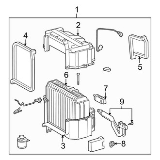 Toyota OE - Air Conditioner & Heater - Evaporator Components