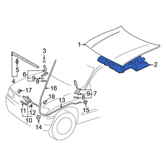 Toyota OE - Front Hood Insulation Pad