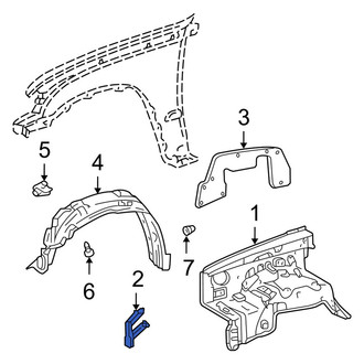 Toyota OE - Front Left Bumper Face Bar Brace