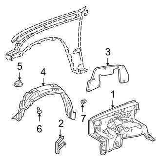Toyota OE - Fender - Inner Components