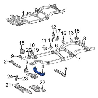 Toyota OE - Front Suspension Subframe Crossmember