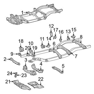 Toyota OE - Frame & Components (4WD)