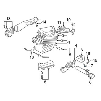 Toyota OE - Left PCV Valve Hose Clamp