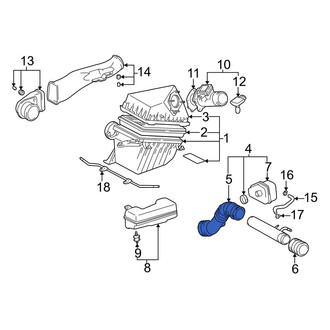 Toyota OE - Engine Air Intake Hose