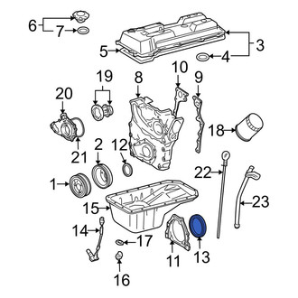 Toyota OE - Rear Engine Crankshaft Seal