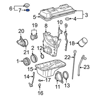 Toyota OE - Engine Oil Filler Cap O-Ring