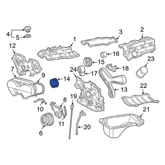 Toyota OE - Engine Timing Belt Tensioner Pulley