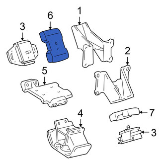 Toyota OE - Front Right Engine Mount Isolator