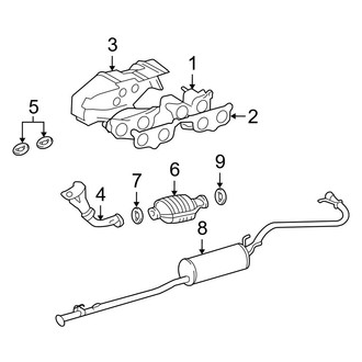 Toyota OE - Exhaust System - Exhaust Components